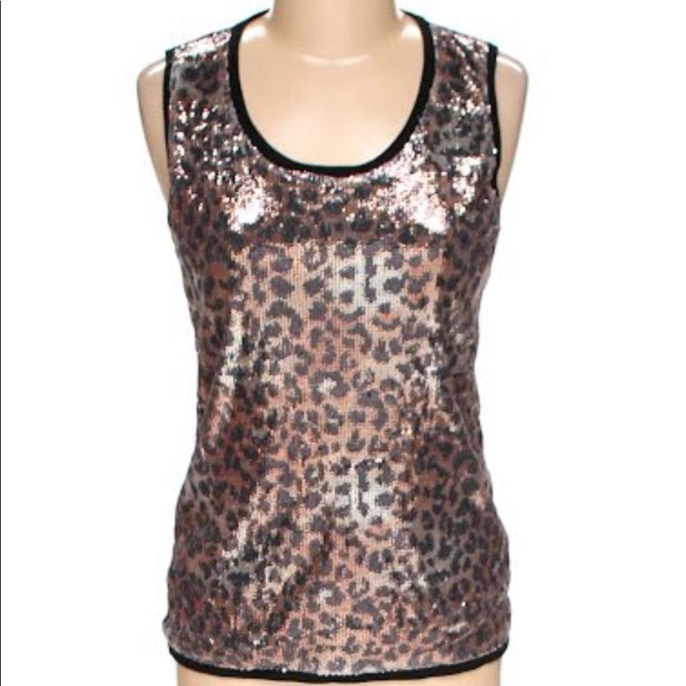 89th & Madison Sequin Sleeveless Top - Picture 3 of 5